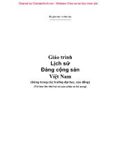Giáo trình Lịch sử Đảng cộng sản Việt Nam - Lê Mậu Hãn