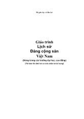 Giáo trình Lịch sử Đảng cộng sản Việt Nam - Mạch Quang Thắng