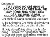 Bài giảng Tư tưởng Hồ Chí Minh về Đảng cộng sản Việt Nam; về xây dựng nhà nước của dân, do dân, vì dân