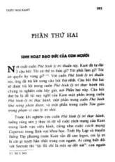 Triết học Kant: Sinh hoạt đạo đức của con người