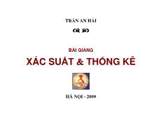 Bài giảng Xác suất và thống kê - Trần An Hải