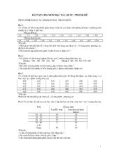 Bài tập cho môn học xác suất thống kê: Phân tích toán các tham số dặc trưng của mẫu