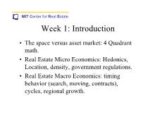 MIT Center for Real Estate