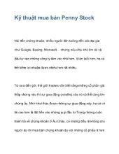 Kỹ thuật mua bán Penny Stock
