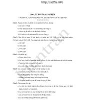 500 câu hỏi trắc nghiệm cơ bản về chứng khoán và thị trường chứng khoán