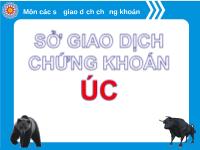 Môn các sở giao dịch chứng khoán: Sở giao dịch chứng khoán Úc