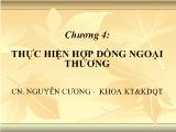 Bài giảng Thực hiện hợp đồng ngoại thương