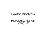 Bài giảng Factor Analysis