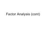 Bài giảng Factor Analysis (cont)