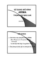 Sử dụng mô hình ARIMA trong dự báo giá