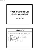 Tương quan chuỗi (Serial Correlation)