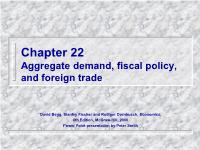 Aggregate demand, fiscal policy, and foreign trade