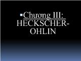 Bài giảng Định luật heckscher-Ohlin