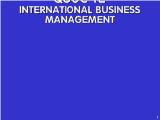 Bài giảng Quản trị kinh doanh quốc tế