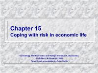 Coping with risk in economic life