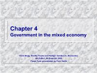 Government in the mixed economy