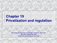 Privatization and regulation