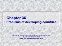 Problems of developing countries