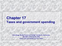 Taxes and government spending