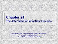 The determination of national income