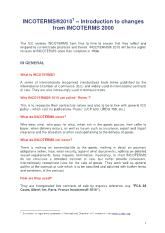 Incoterms 2010 changes summary