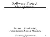 Bài giảng Software project management