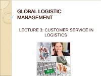 Customer service in logistics