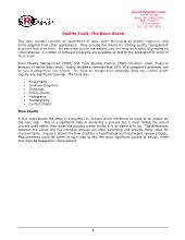 Quality Tools - The basic seven