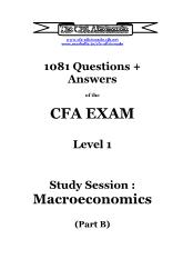 1081 Question and answers of the CFA exam