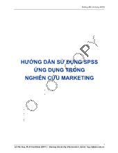 Đề tài Hướng dẫn sử dụng SPSS ứng dụng trong nghiên cứu marketing