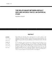 The relationship between default risk and interest rates: An empirical study