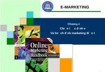 Bài giảng Chiến lược định vị và hoạch định marketing điện tử