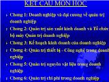 Bài giảng Doanh nghiệp và đại cương về quản trị doanh nghiệp