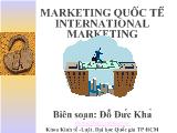 Bài giảng Marketing quốc tế(International marketing)