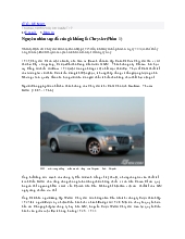 Bài viết Nguyên nhân sụp đổ của gã khổng lồ Chrysler
