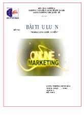 Đề tài Marketing trực tuyến