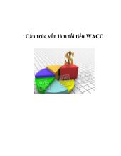 Tìm hiểu về cấu trúc vốn làm tối tiểu WACC
