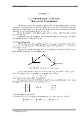 Bài giảng Các phép biến đổi thuần nhất