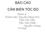 Bài giảng Cảm biến tốc độ