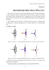 Bài giảng Transistor mối nối lưỡng cực