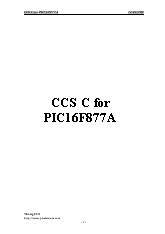 CCS C cho PIC16F877A2008
