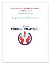 Giáo trình Phương pháp tính