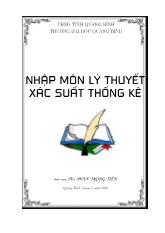 Nhập môn lý thuyết Xác suất thống kê