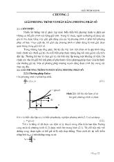 Bài giảng chương 2: Giải phương trình vi phân bằng phương pháp số