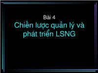 Bài giảng Chiến lược quản lý và phát triển LSNG