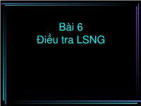 Bài giảng Điều tra lâm sản ngoài gỗ