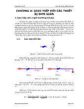 Bài giảng chương 4: Giao tiếp với các thiết bị đơn giản