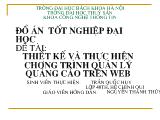 Đồ án Thiết kế và thực hiện chương trình quản lý quảng cáo trên web