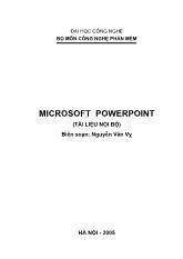 Giáo trình Microsoft powerpoint - Đại học công nghệ Hà Nội