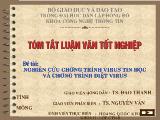 Luận văn Nghiên cứu chương trình virus tin học và chương trình diệt virus